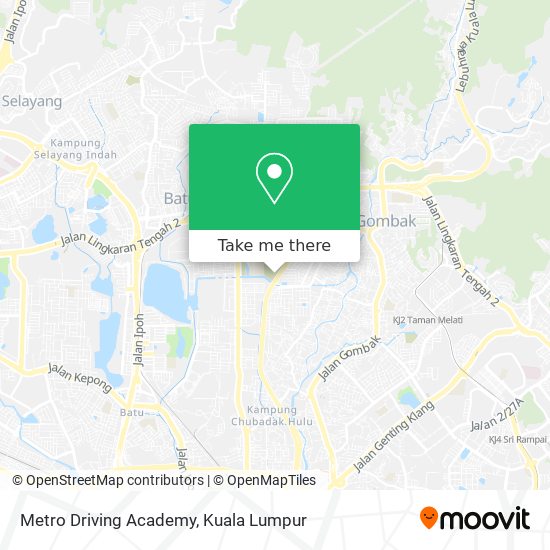 Metro Driving Academy map