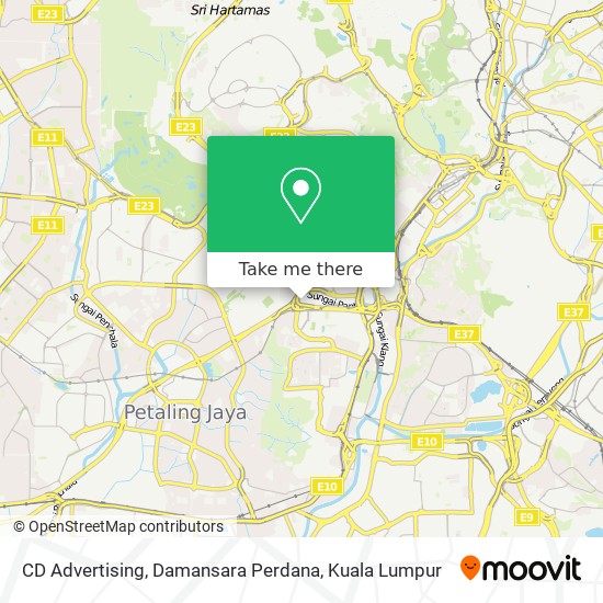 CD Advertising, Damansara Perdana map
