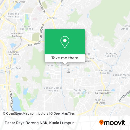 Peta Pasar Raya Borong NSK