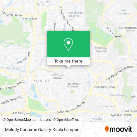 Melody Costume Gallery map