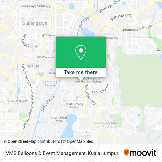 VMS Balloons & Event Management map