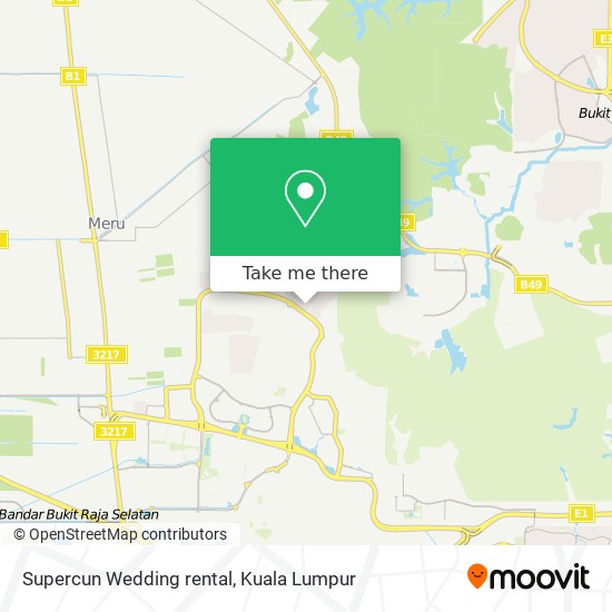 Supercun Wedding rental map