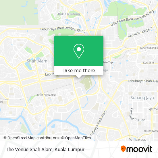 Peta The Venue Shah Alam