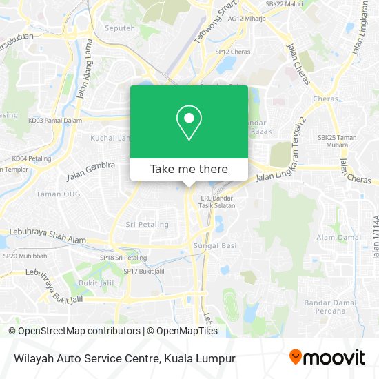 Peta Wilayah Auto Service Centre