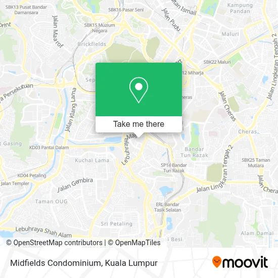 Midfields Condominium map