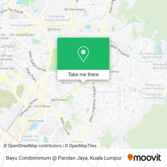 Bayu Condominium @ Pandan Jaya map
