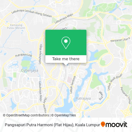 Pangsapuri Putra Harmoni (Flat Hijau) map