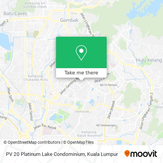 PV 20 Platinum Lake Condominium map