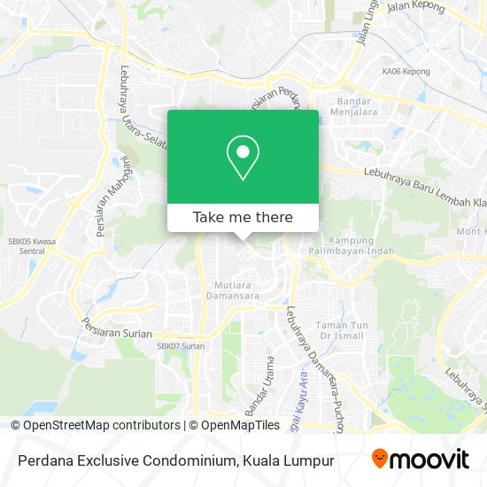 Peta Perdana Exclusive Condominium