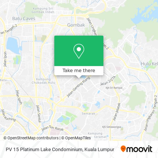 PV 15 Platinum Lake Condominium map