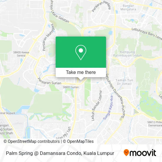 Palm Spring @ Damansara Condo map