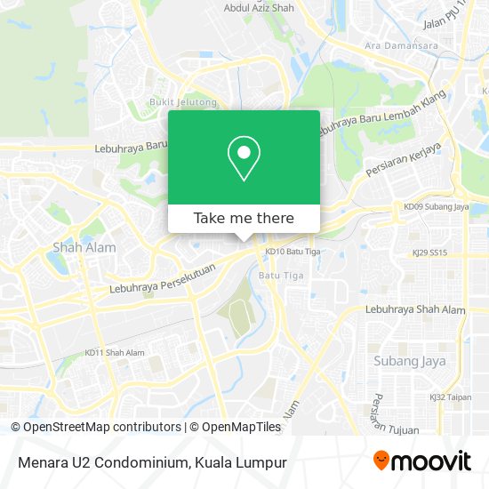 Menara U2 Condominium map