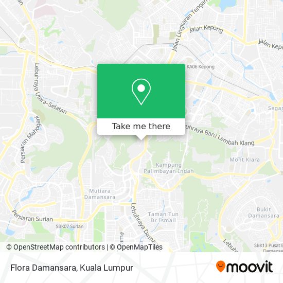 Flora Damansara map