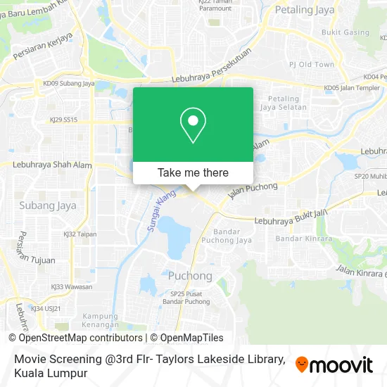 Movie Screening @3rd Flr- Taylors Lakeside Library map