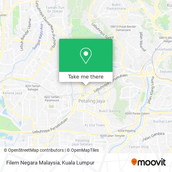 Filem Negara Malaysia map