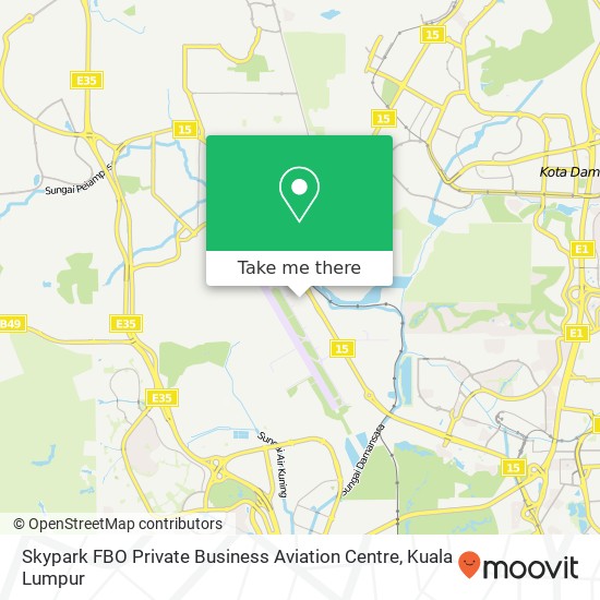 Skypark FBO Private Business Aviation Centre map