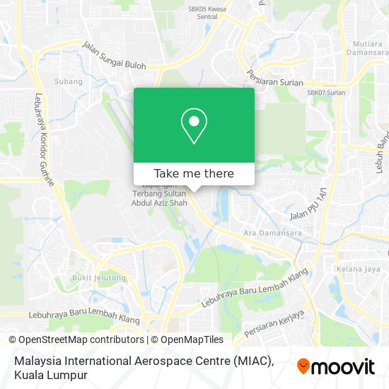Malaysia International Aerospace Centre (MIAC) map