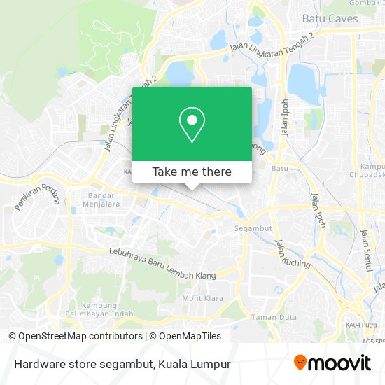 Hardware store segambut map