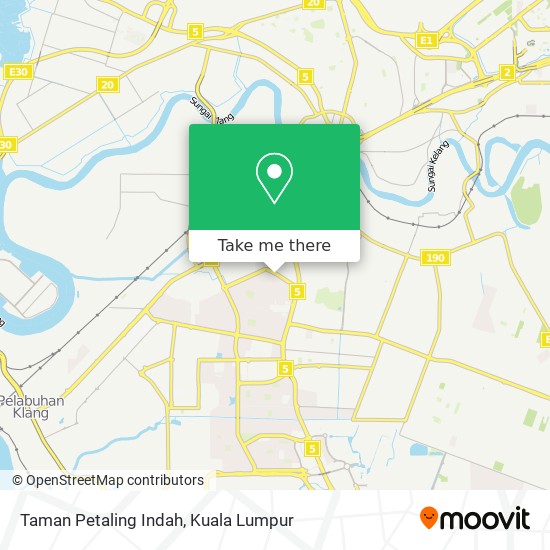 Taman Petaling Indah map