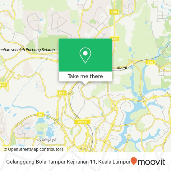 Gelanggang Bola Tampar Kejiranan 11 map