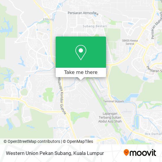 Peta Western Union Pekan Subang