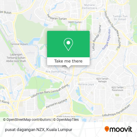 pusat dagangan NZX map