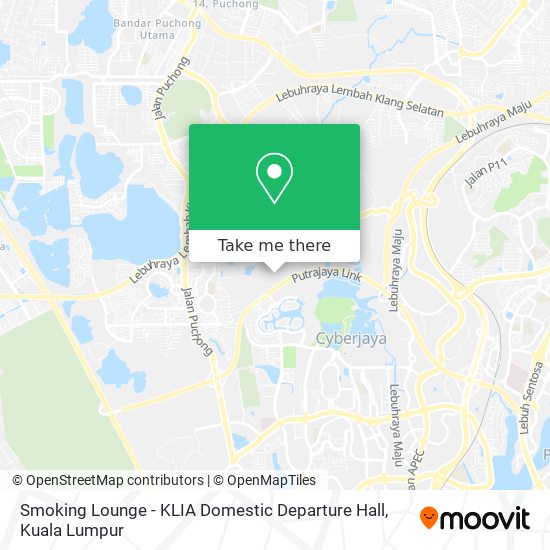 Smoking Lounge - KLIA Domestic Departure Hall map