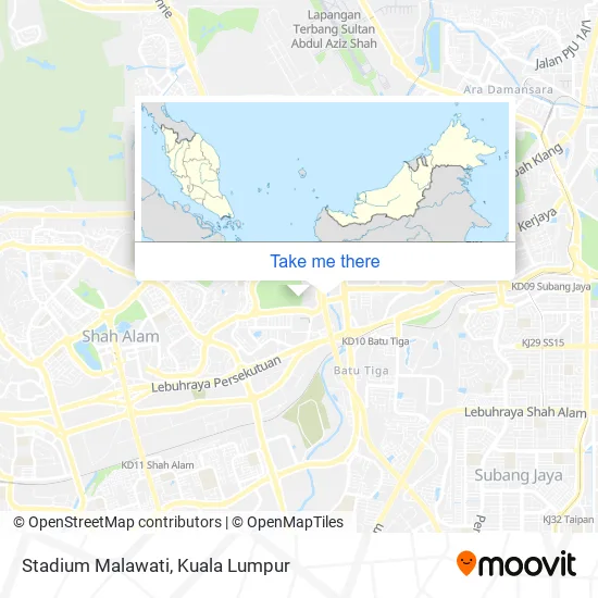 Stadium Malawati map