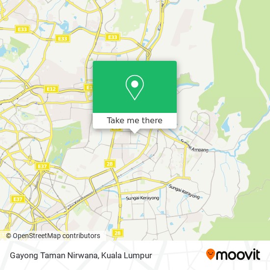 Gayong Taman Nirwana map