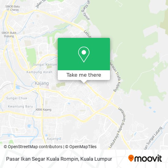 Peta Pasar Ikan Segar Kuala Rompin