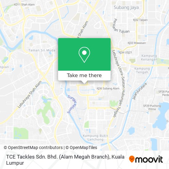 TCE Tackles Sdn. Bhd. (Alam Megah Branch) map