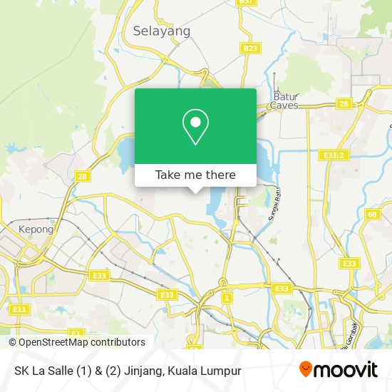 SK La Salle (1) & (2) Jinjang map