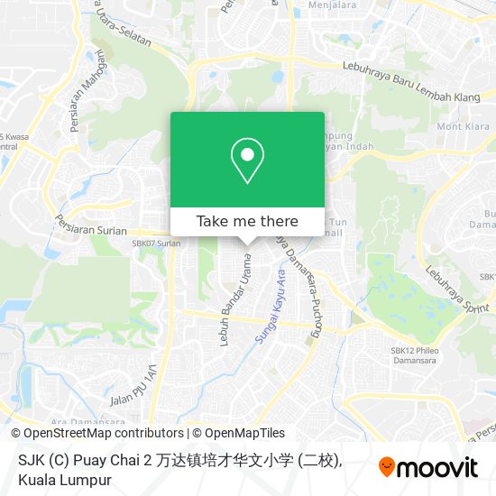 SJK (C) Puay Chai 2 万达镇培才华文小学 (二校) map