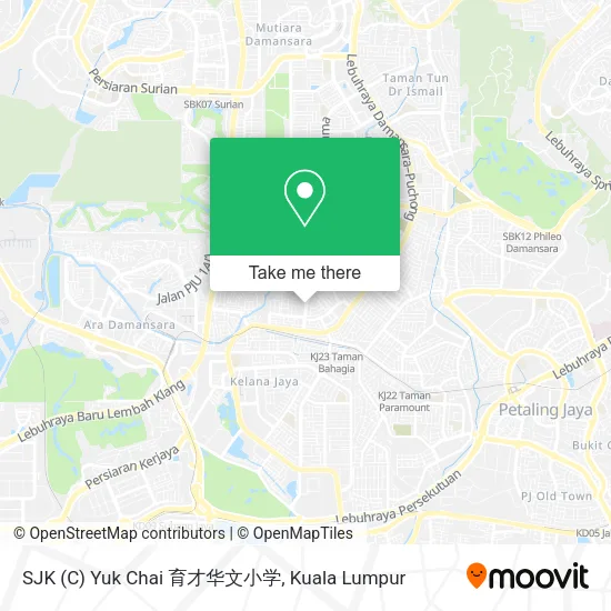 SJK (C) Yuk Chai 育才华文小学 map