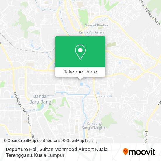 Peta Departure Hall, Sultan Mahmood Airport Kuala Terengganu