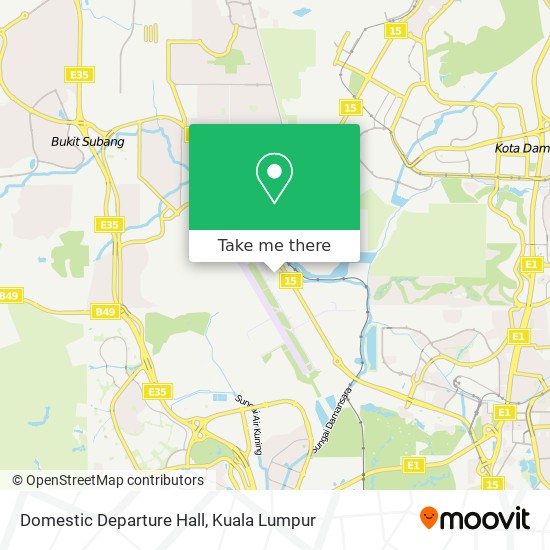 Domestic Departure Hall map