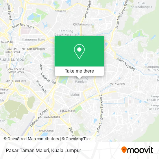 Pasar Taman Maluri map
