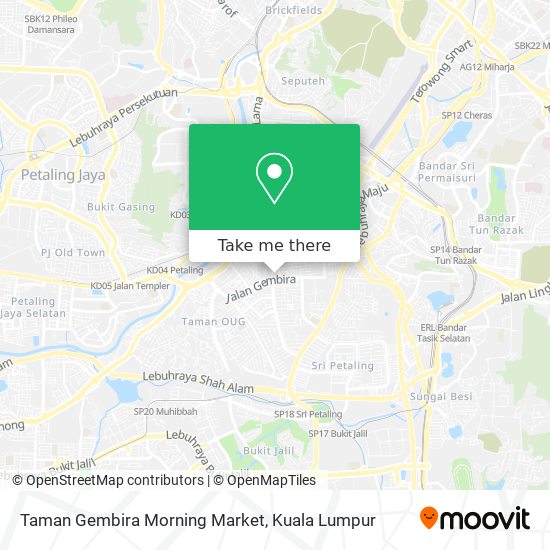 Peta Taman Gembira Morning Market