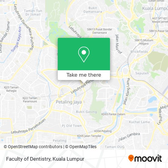 Faculty of Dentistry map