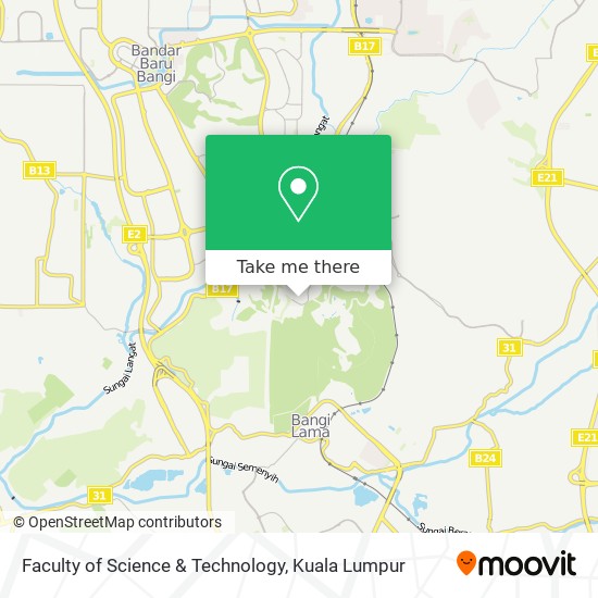 Faculty of Science & Technology map