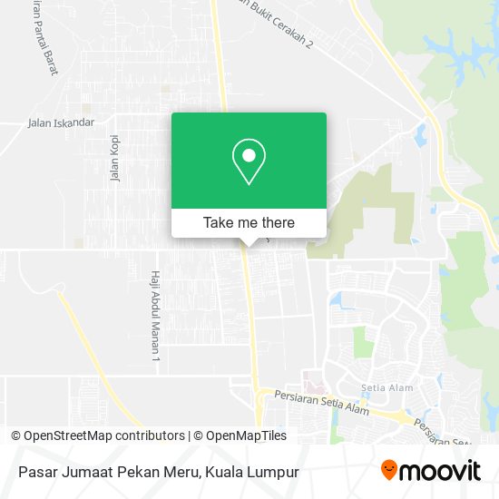 Peta Pasar Jumaat Pekan Meru