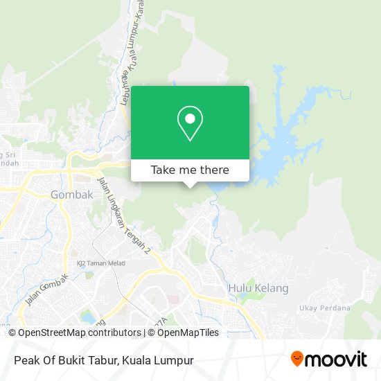 Peta Peak Of Bukit Tabur