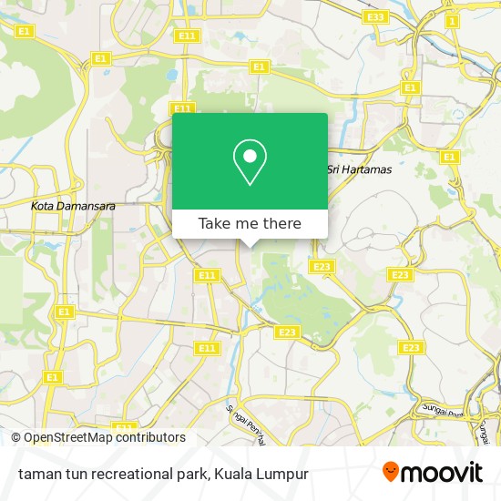 taman tun recreational park map