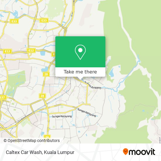 Caltex Car Wash map