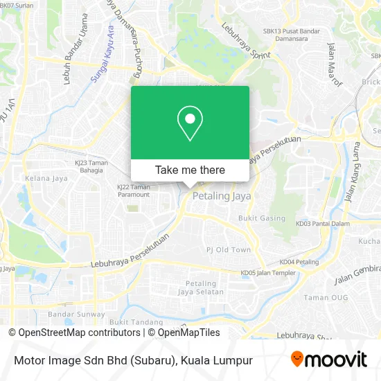 Motor Image Sdn Bhd (Subaru) map