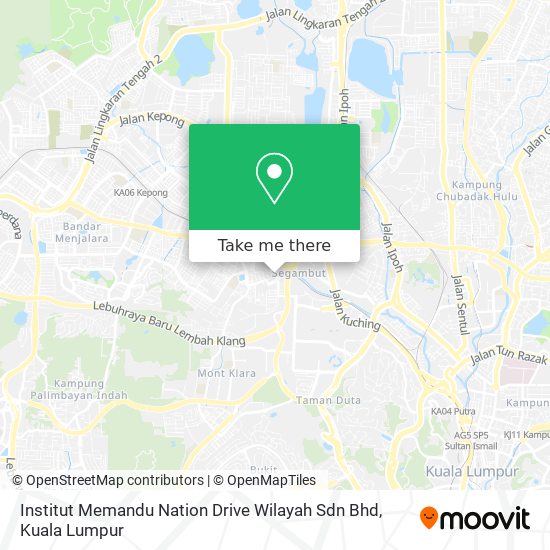 Peta Institut Memandu Nation Drive Wilayah Sdn Bhd