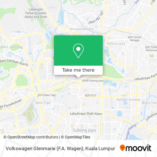 Peta Volkswagen Glenmarie (F.A. Wagen)