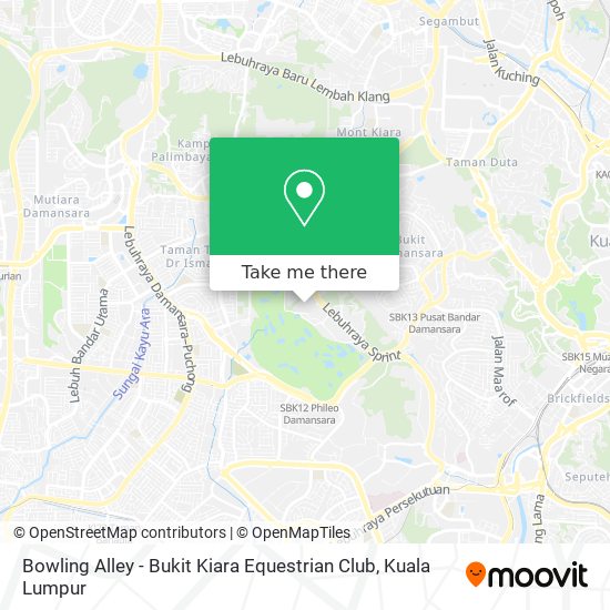 Bowling Alley - Bukit Kiara Equestrian Club map