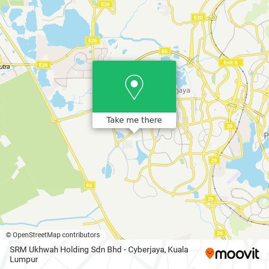 Peta SRM Ukhwah Holding Sdn Bhd - Cyberjaya