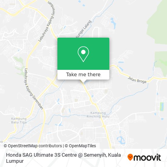 Honda SAG Ultimate 3S Centre @ Semenyih map